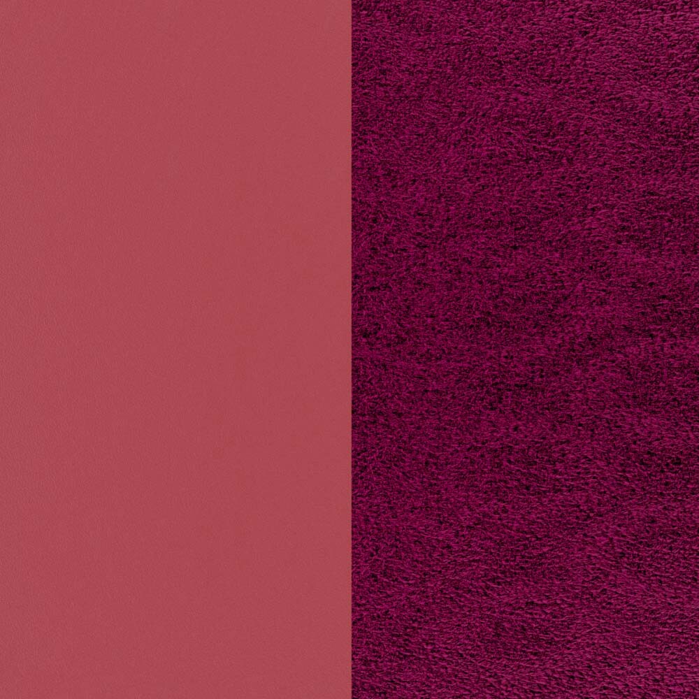 Cuir pour bracelet manchette Les Georgettes amaryllis rose/fushia exo, 14mm