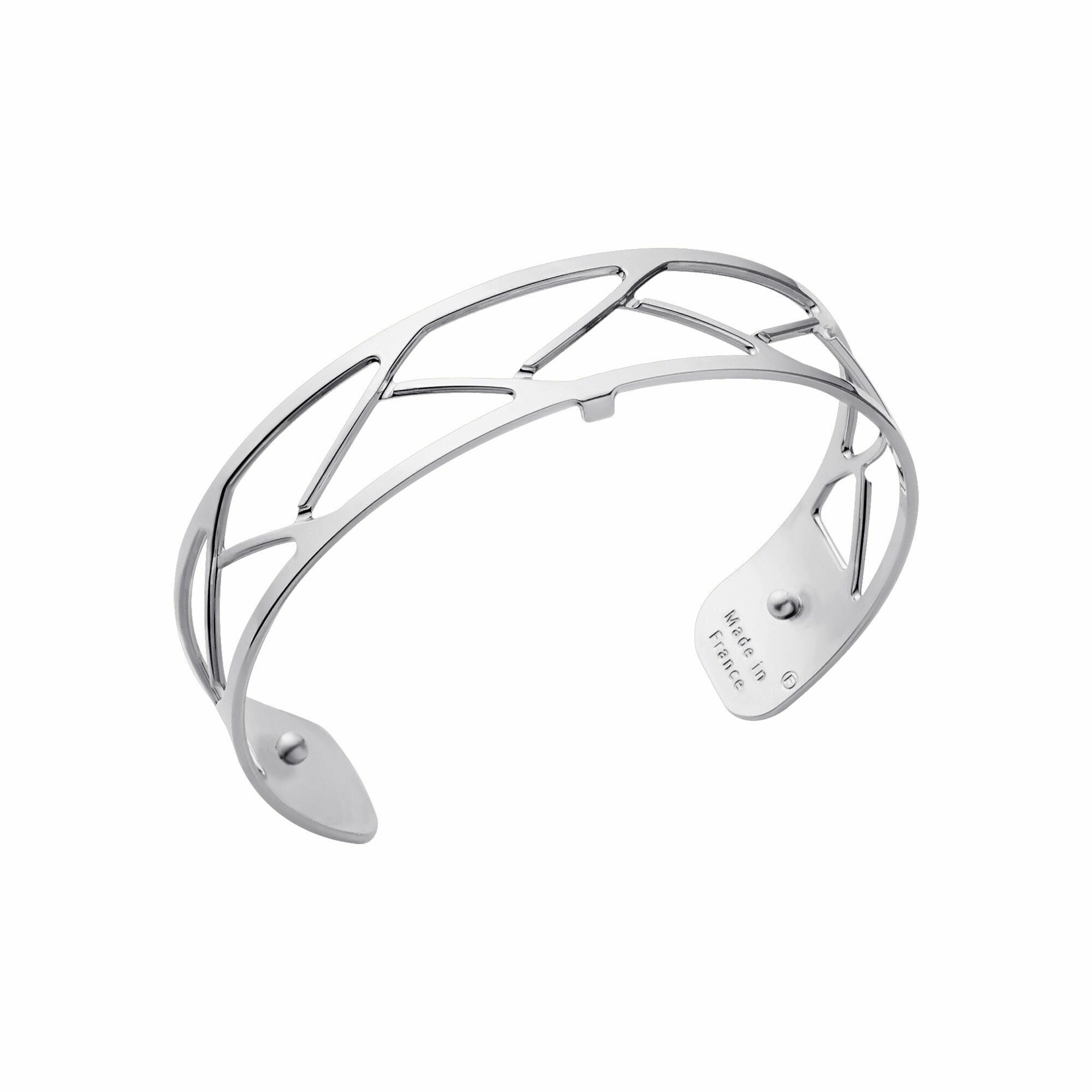 Achat Bracelet manchette Les Georgettes Les Essentielles Tresse argenté, 14mm