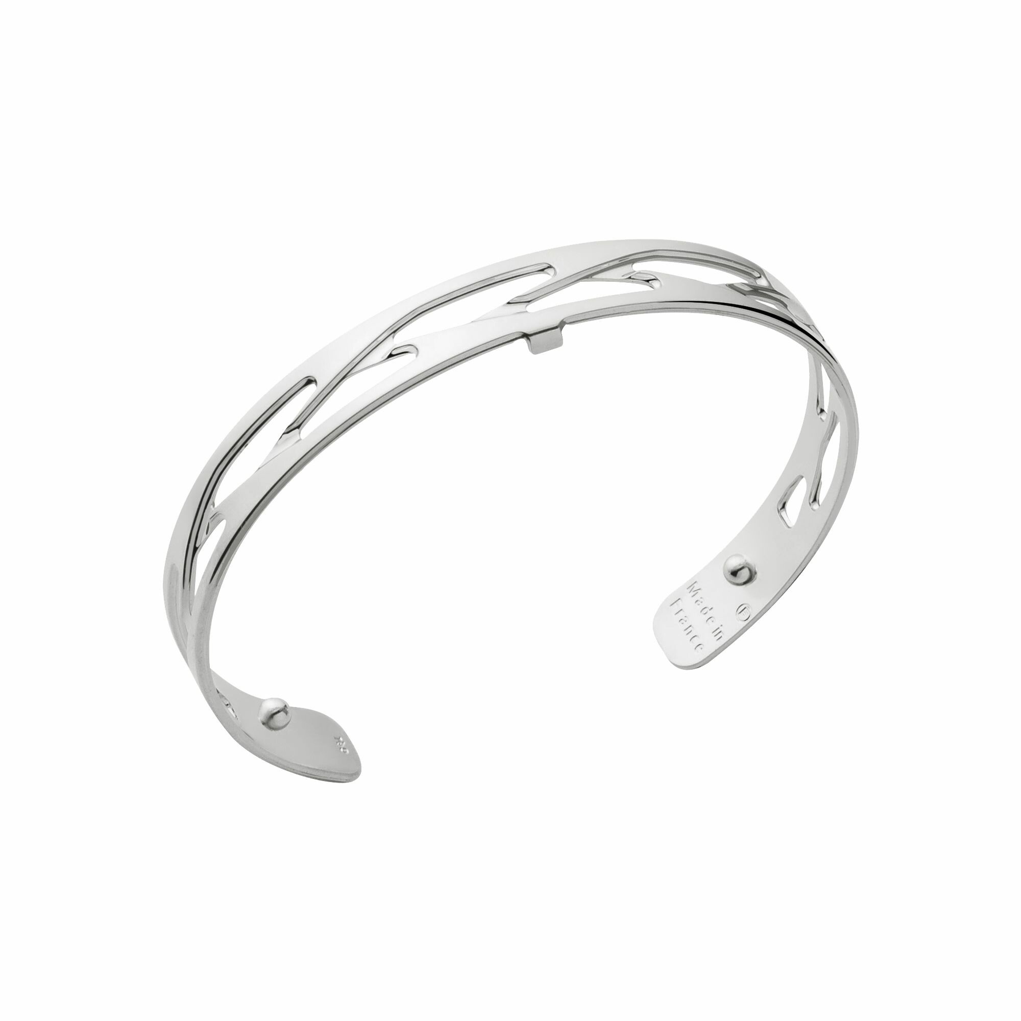 Achat Bracelet manchette Les Georgettes Les Essentielles Tresse argenté, 8mm