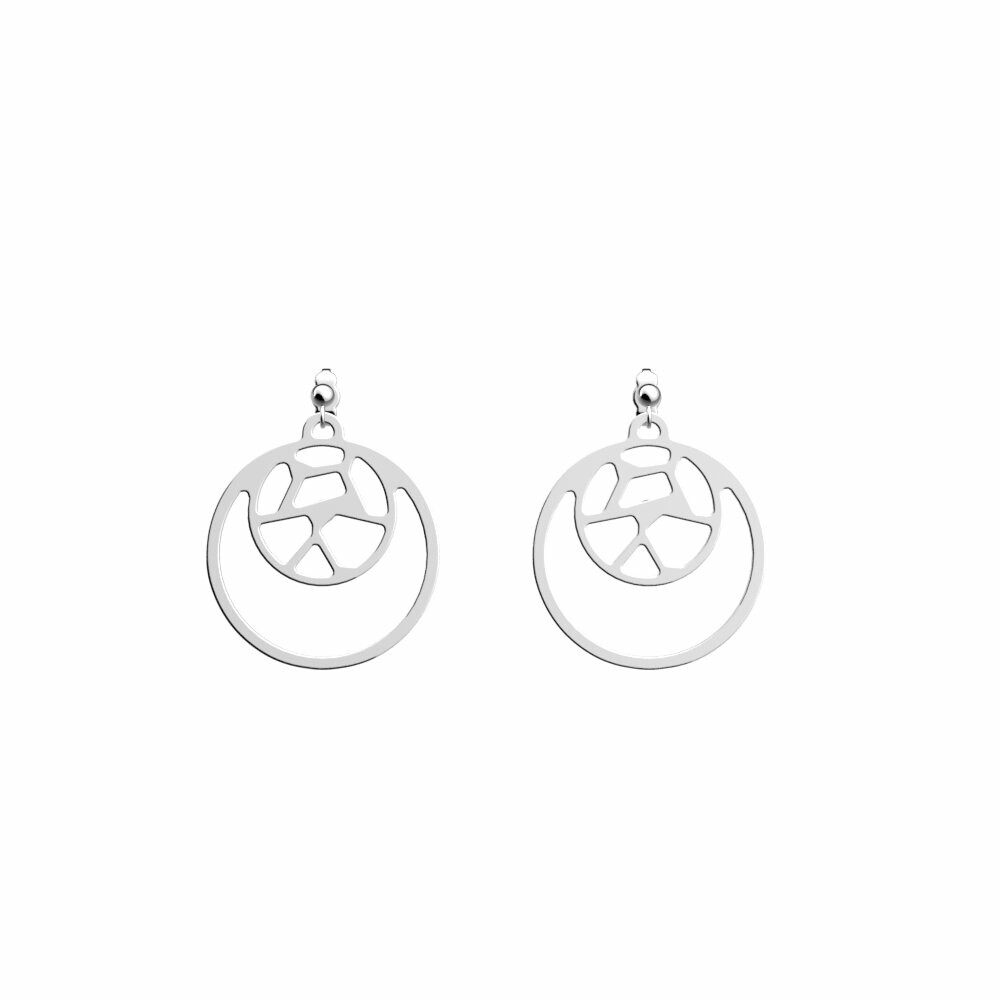 Achat Boucles d'oreilles pendantes Les Georgettes Les Essentielles Girafe, finition argentée, 16-25mm