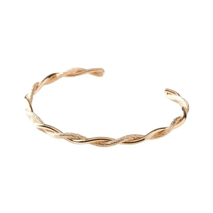 Achat Bracelet jonc Saunier Filage en plaqué or