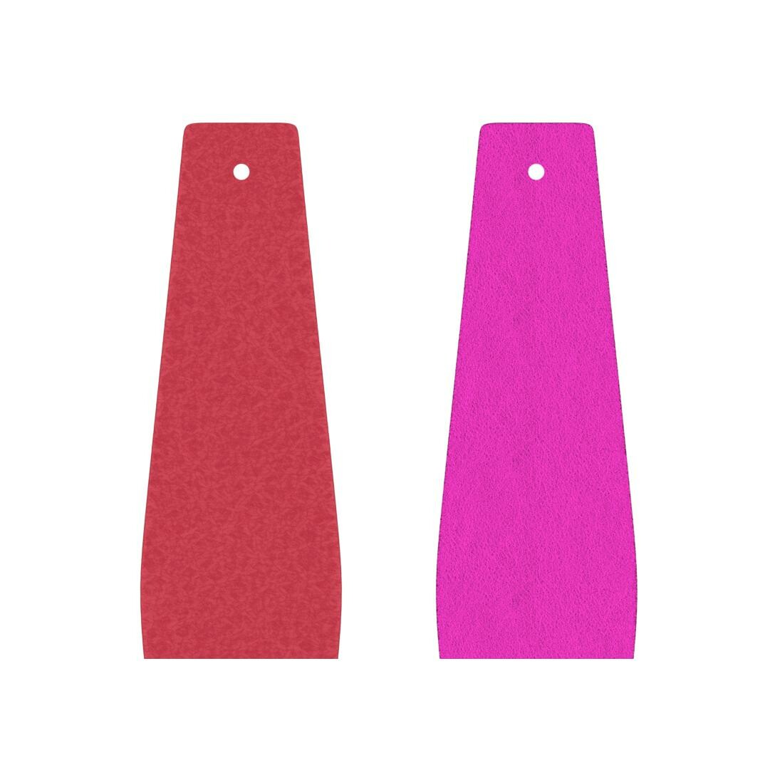 Cuir pour bracelet Les Georgettes rose intense / fushia métallisé, 30mm