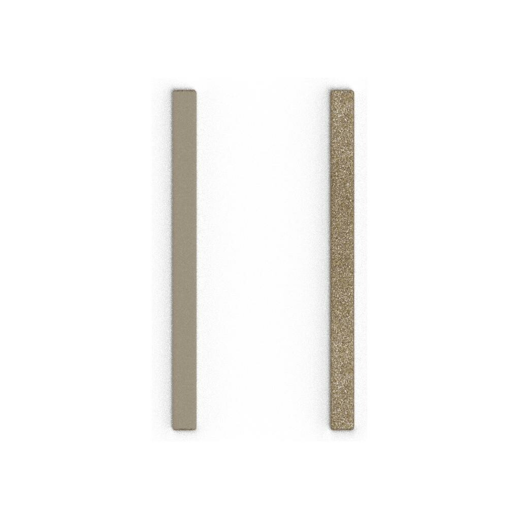 Cuir pour boucles d'oreilles Les Georgettes Crème / Paillettes Dorées, 6mm