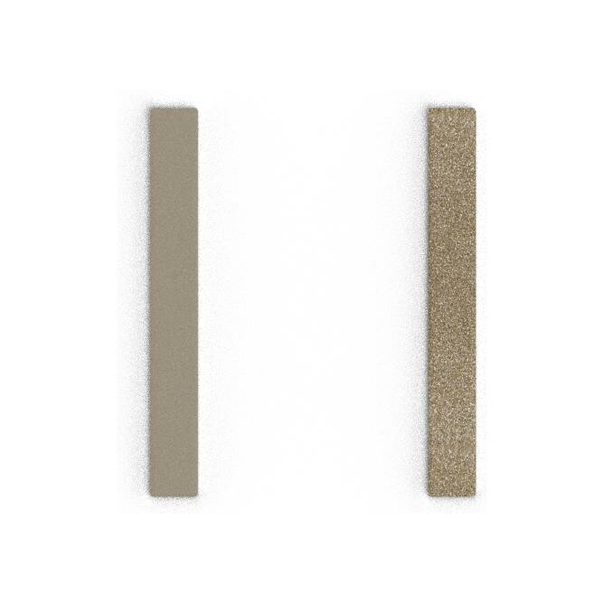 Cuir pour boucles d'oreilles Les Georgettes Crème / Paillettes Dorées, 8mm