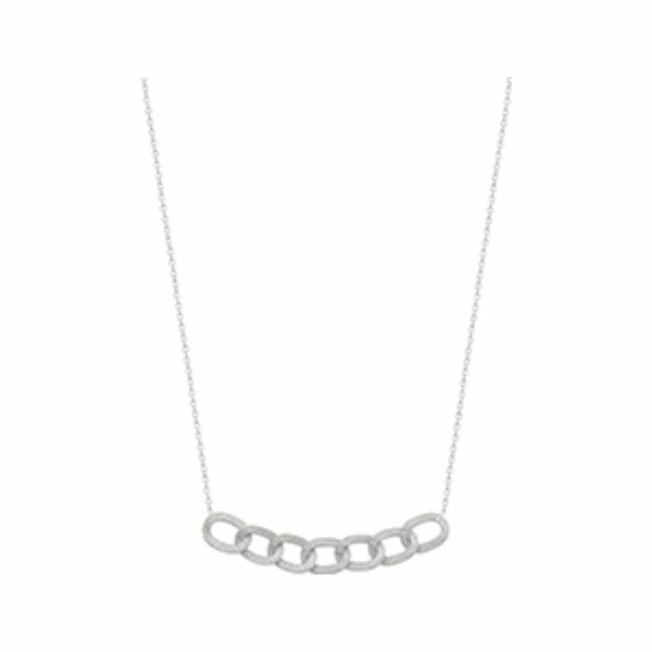 Achat Collier en argent rhodié, taille 45