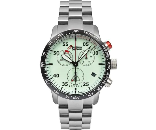 Zeppelin 7298M-5 Eurofighter Typhoon quartz Montre Homme 43mm 10ATM