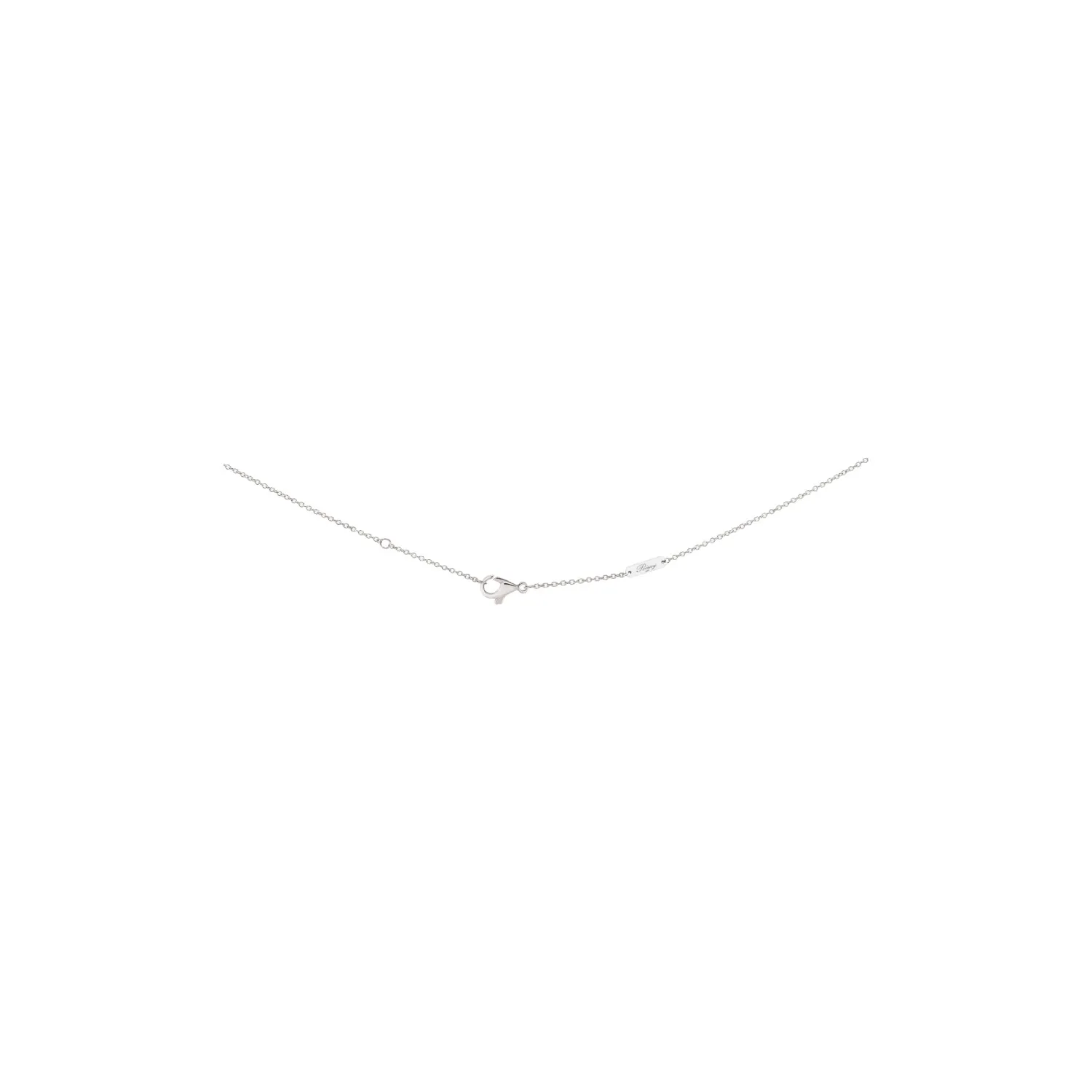 Chaîne forçat Poiray en or blanc