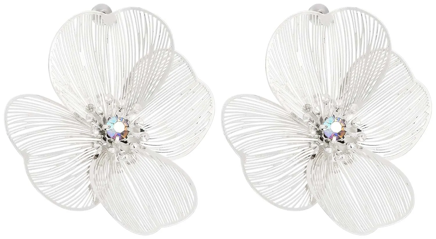 Boucles d'oreilles - Silver Petal