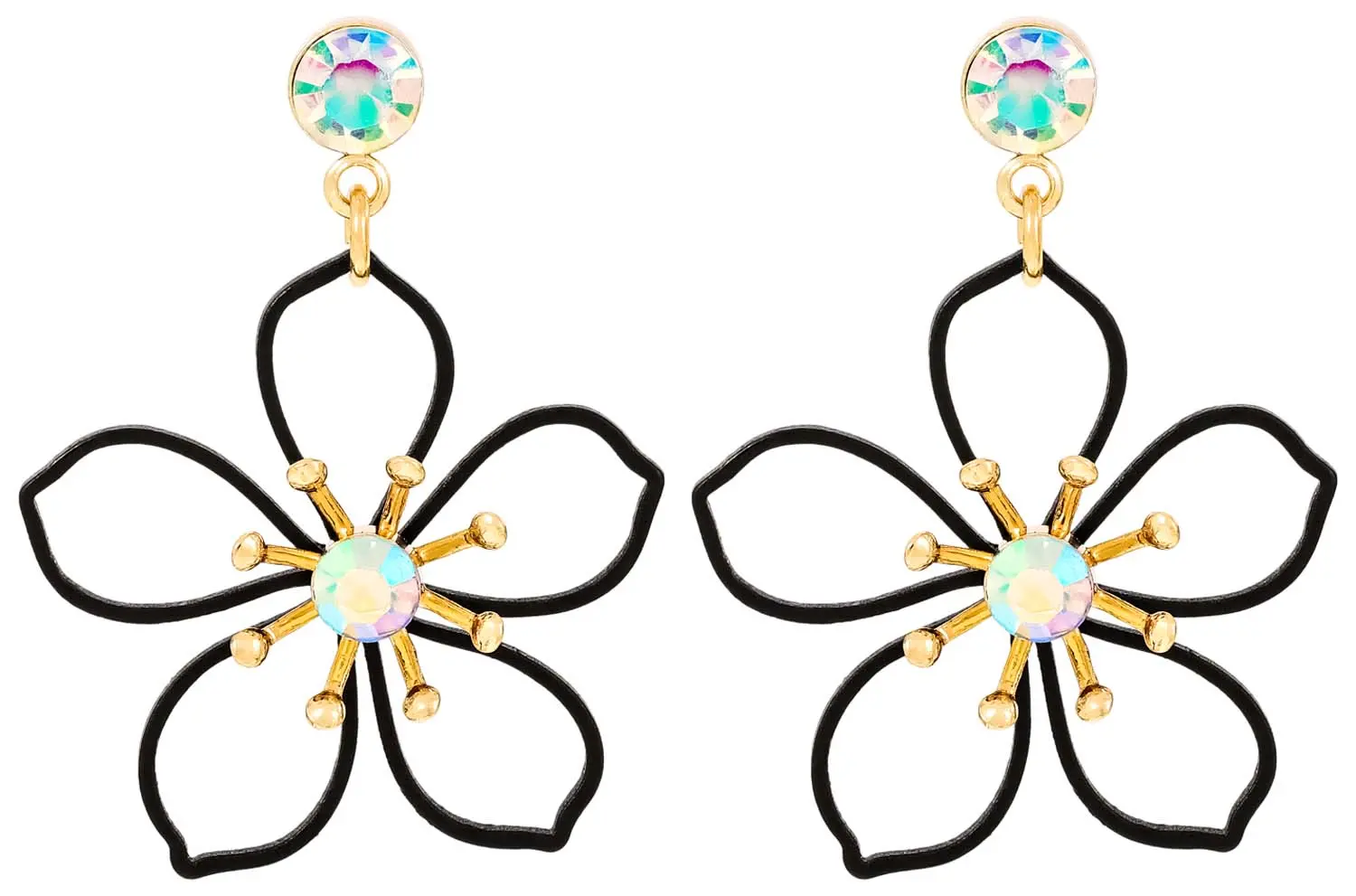 Boucles d'oreilles - Black Bloom