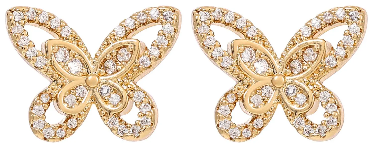 Clous d'oreilles - Golden Flutter