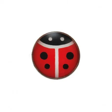 Coccinelle - Acier Argenté - Boucle d'oreille Studex