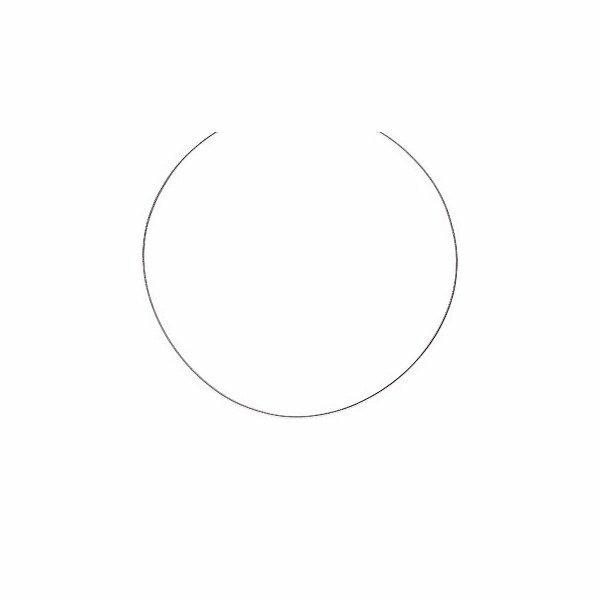 Achat Collier en argent rhodié, 42cm