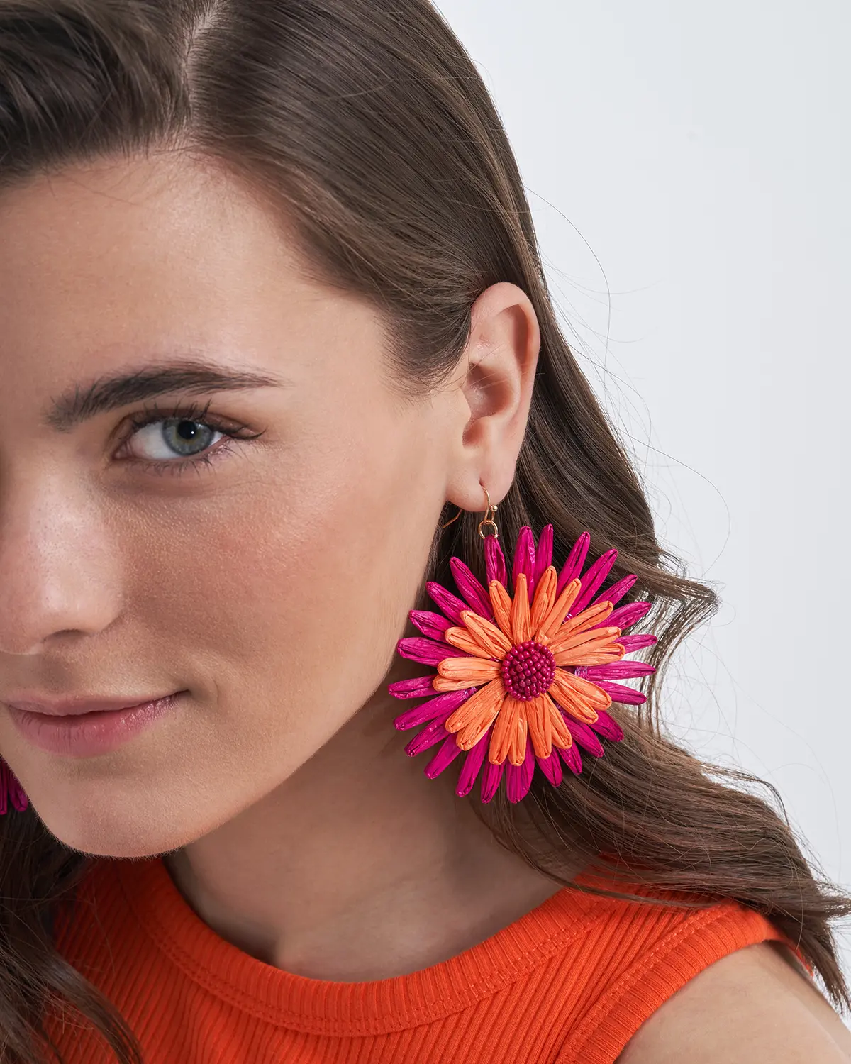 Pendants d'oreilles - Fuchsia Bloom