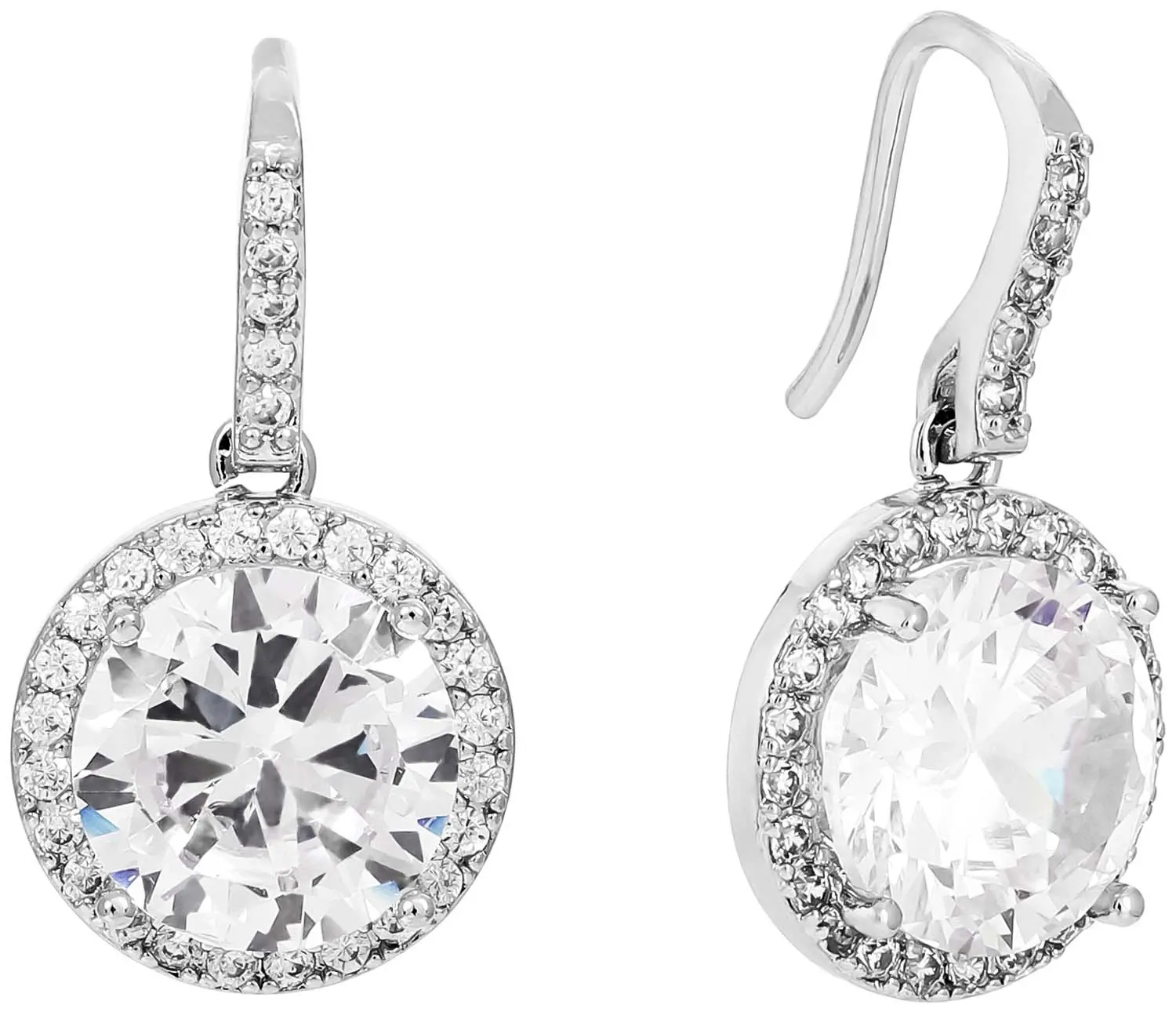 Pendants d'oreilles - Zirconia Circle