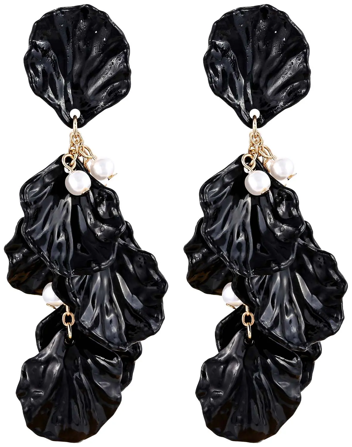 Clous d'oreilles - Black Blossom