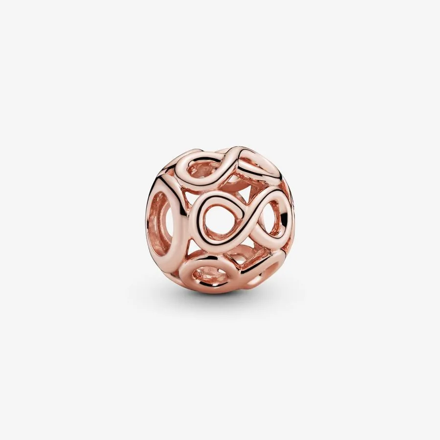 Charm Symbole Infini Ajouré - Rosé doré - Charms - Pandora
