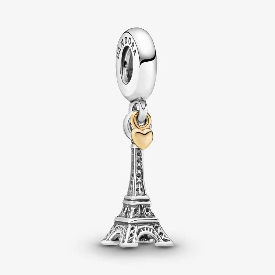 Voyage - Tour Eiffel Paris & Coeur - Argent - Charms - Pandora