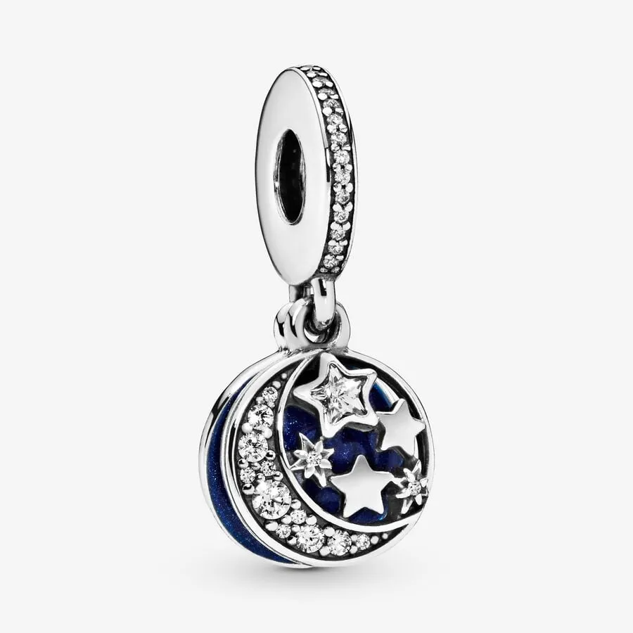 Nature - Lune & Ciel Nocturne - Argent - Charms Pandora