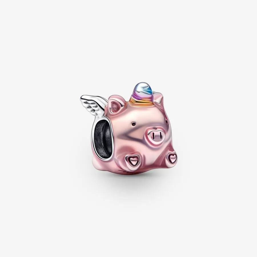 Animaux - Cochon Licorne - Argent - Charms Pandora