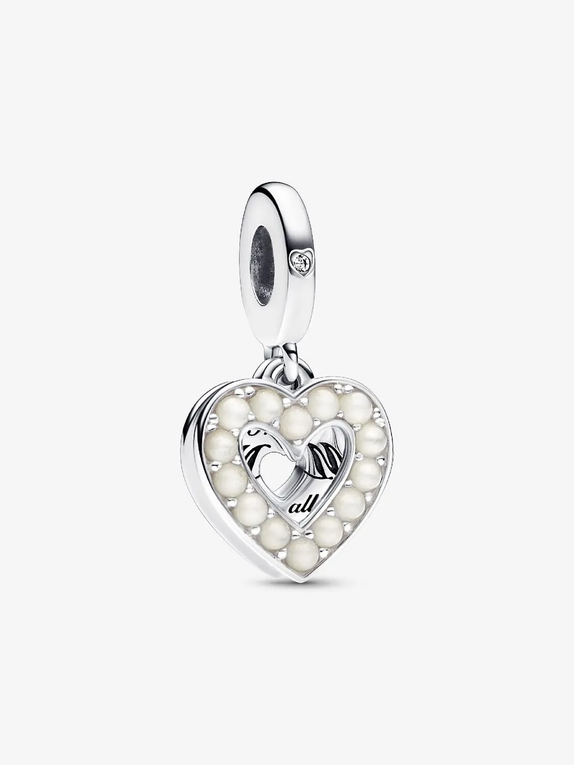 Amour - Coeur & Nacre - Argent - Charms - Pandora