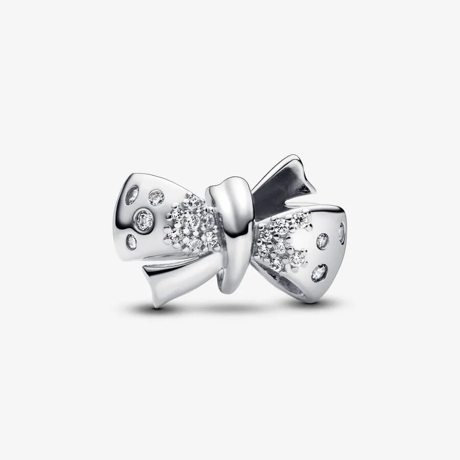Célébration - Nœud Scintillant - Argent - Charms - Pandora