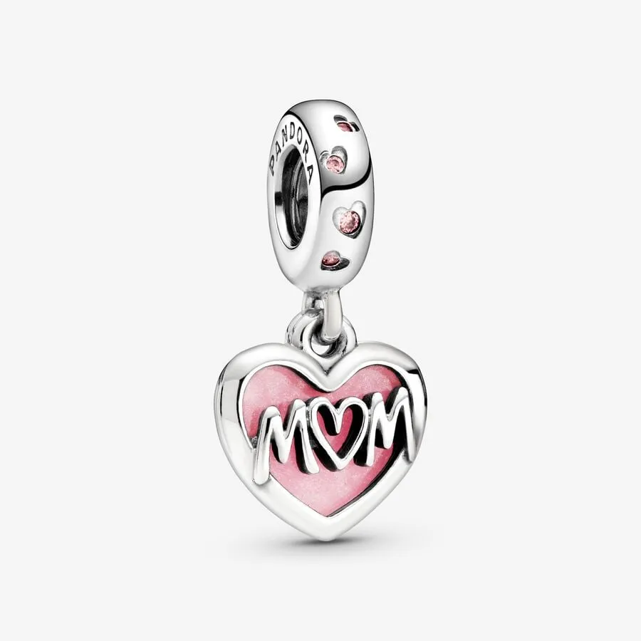 Famille - Coeur & Mum - Argent - Charms - Pandora