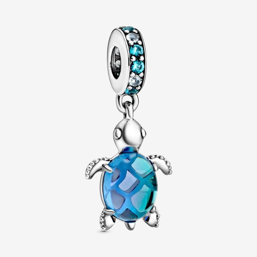 Animaux - Tortue Bleue - Argent - Charms - Pandora