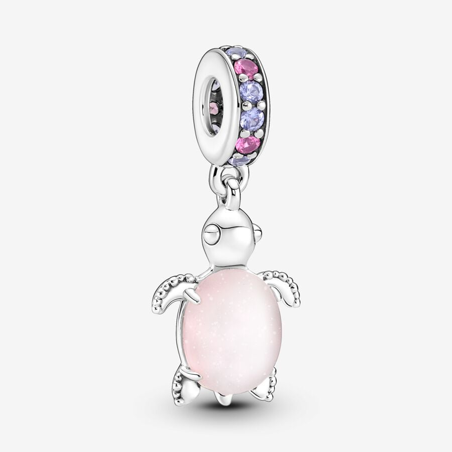 Animaux - Tortue Rose - Argent - Charms - Pandora