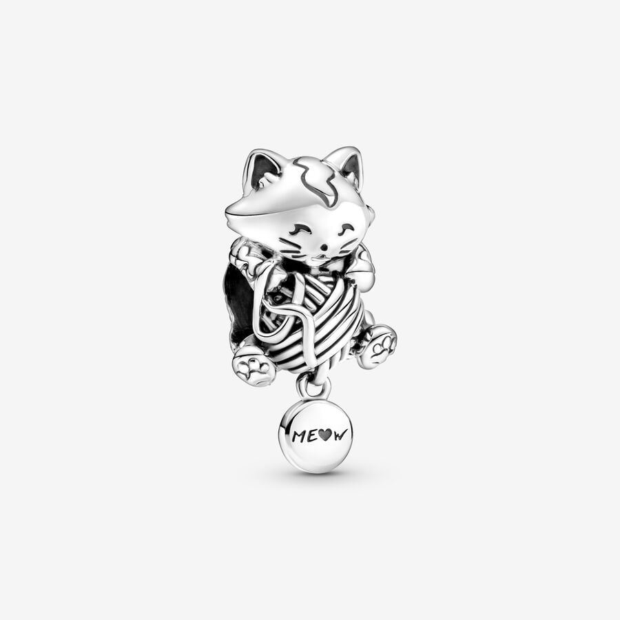 Animaux - Chaton Laine - Argent - Charms - Pandora