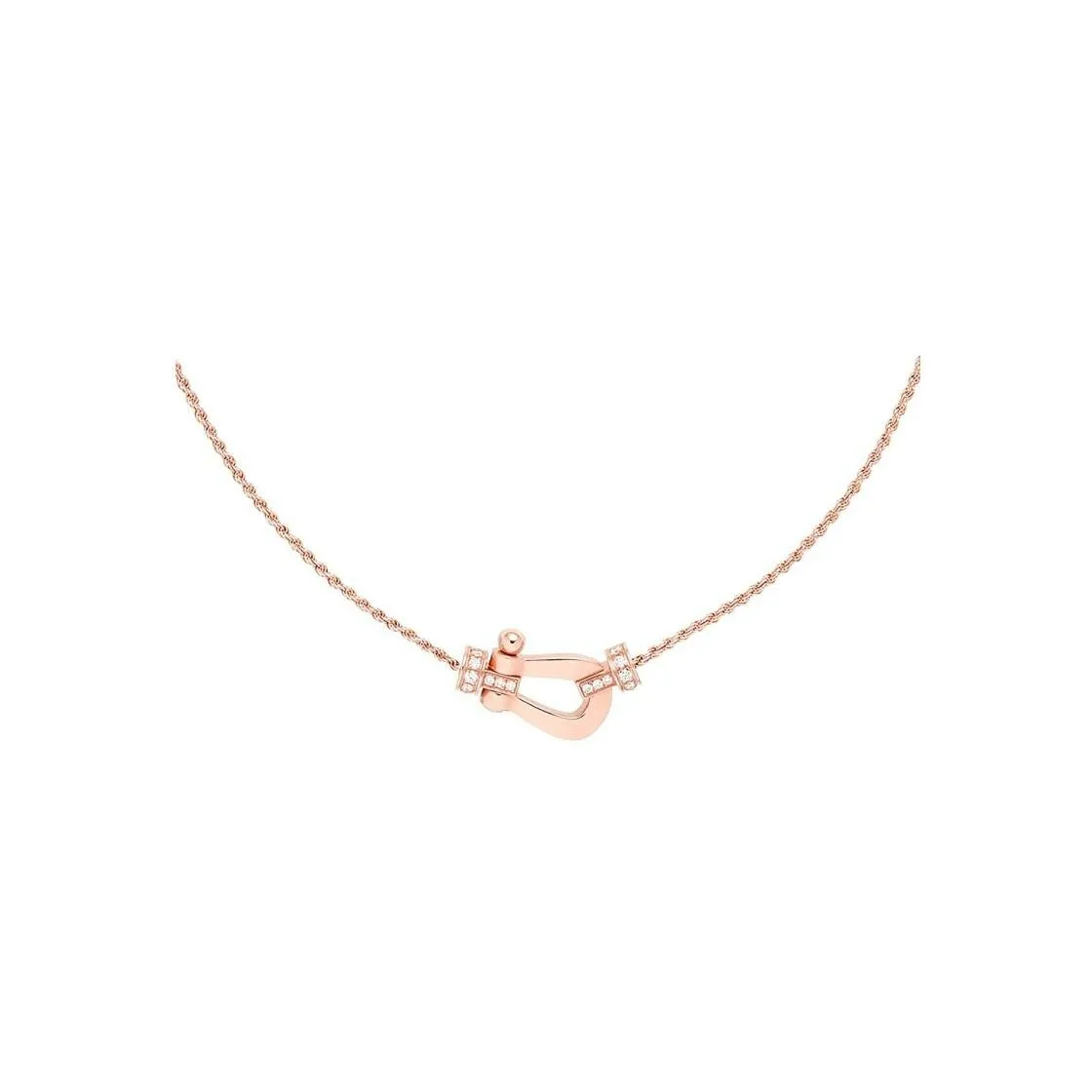 Force 10 Collier FRED Force 10 en or rose et diamants