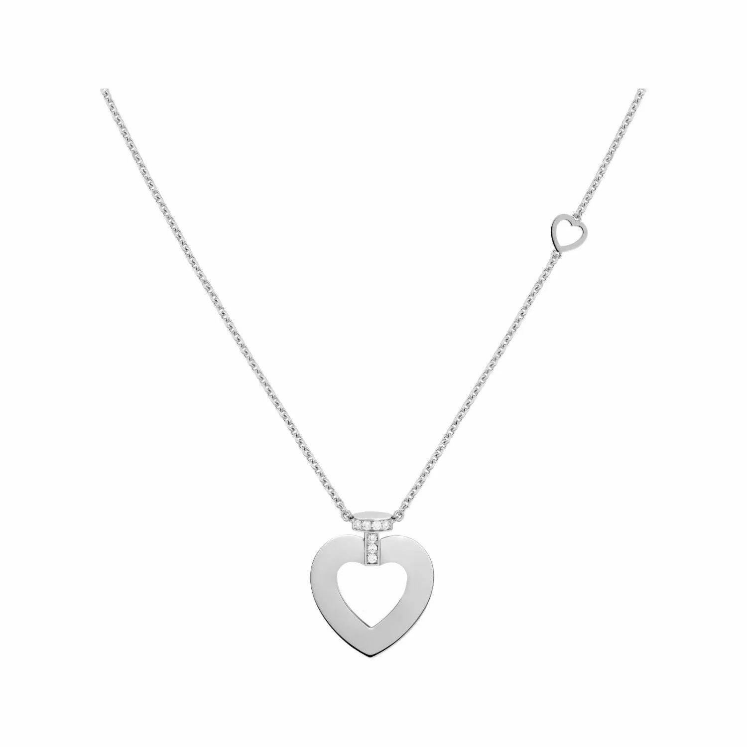 Pretty Woman Collier Fred Pretty Woman MM en or blanc et pavé de diamants