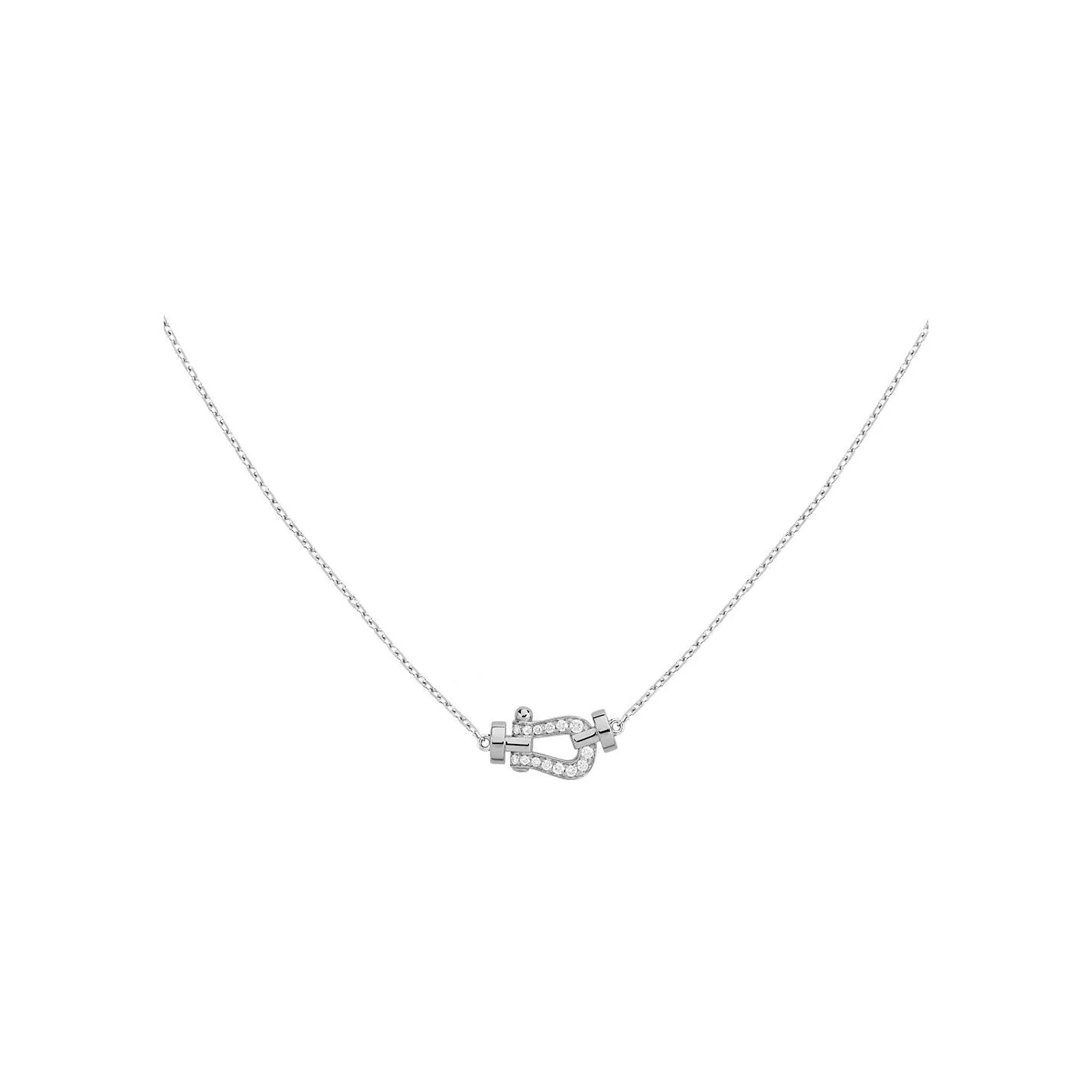 Force 10 Collier FRED Force 10 Petit Modèle en or blanc et diamants