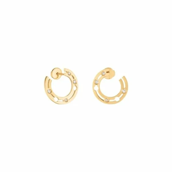 Achat Boucles d'oreilles créoles Pulse dinh van en or jaune et diamants
