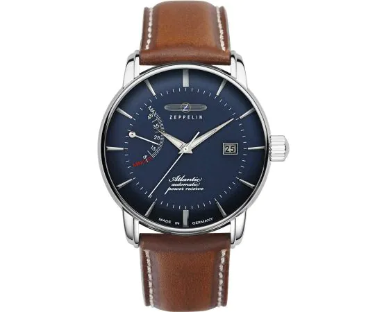 Zeppelin 8462-3 Atlantic Automatique réserve de marche Montre Homme 43mm 5ATM