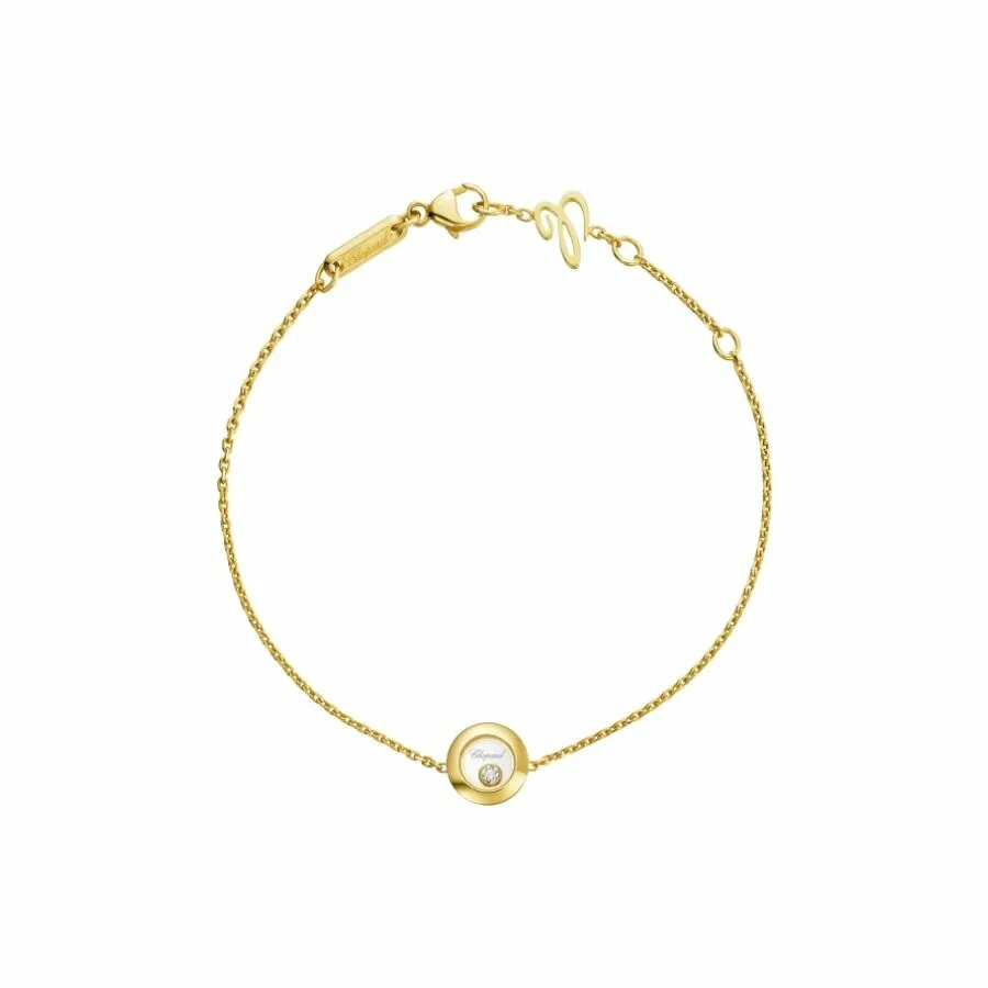 Achat Bracelet Chopard Happy Diamonds Icons en or jaune et diamant