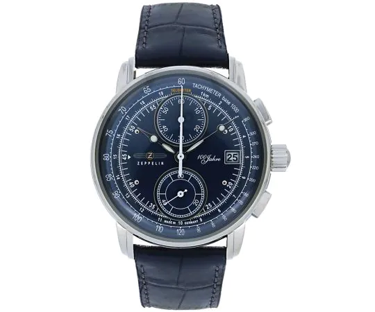 Zeppelin 8670-3 100 ans Chronographe Montre Homme 43mm 5ATM