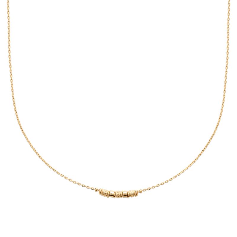 Hypnotique - Cylindre - Collier - Plaqué Or