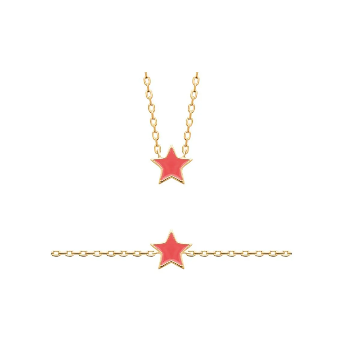 Achat Collier en plaqué or et laque