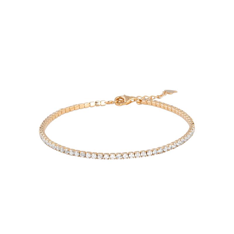 Tennis - Bracelet - Plaqué Or
