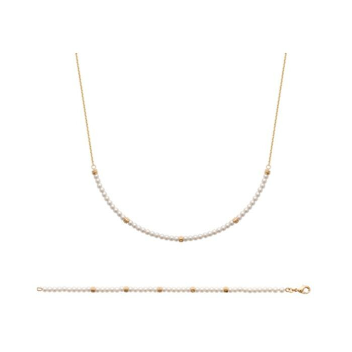 Achat Bracelet en plaqué or et perle d'imitation