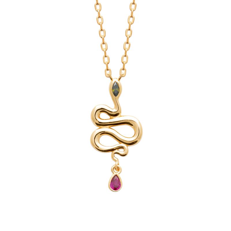 Serpent - Collier - Plaqué Or