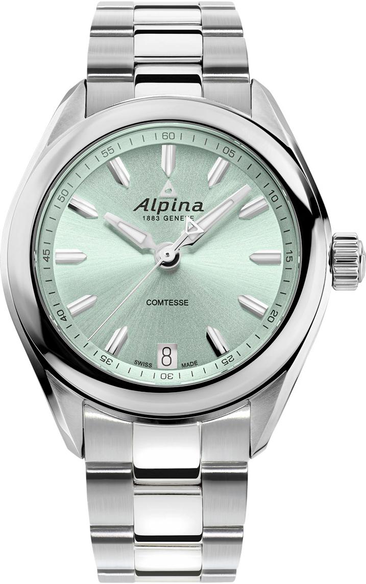 Alpina Geneve COMTESSE QUARTZ AL-240LGR2C6B Montre Bracelet pour femmes