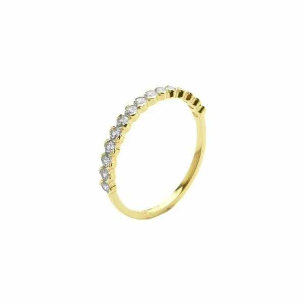 Achat Alliances demi tour en or blanc et diamants de 0.39ct