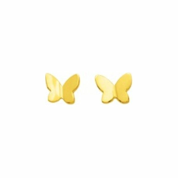 Achat Boucles d'oreilles papillons en or jaune