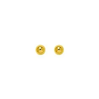 Achat Boucles d'oreilles boules en or jaune, 3mm