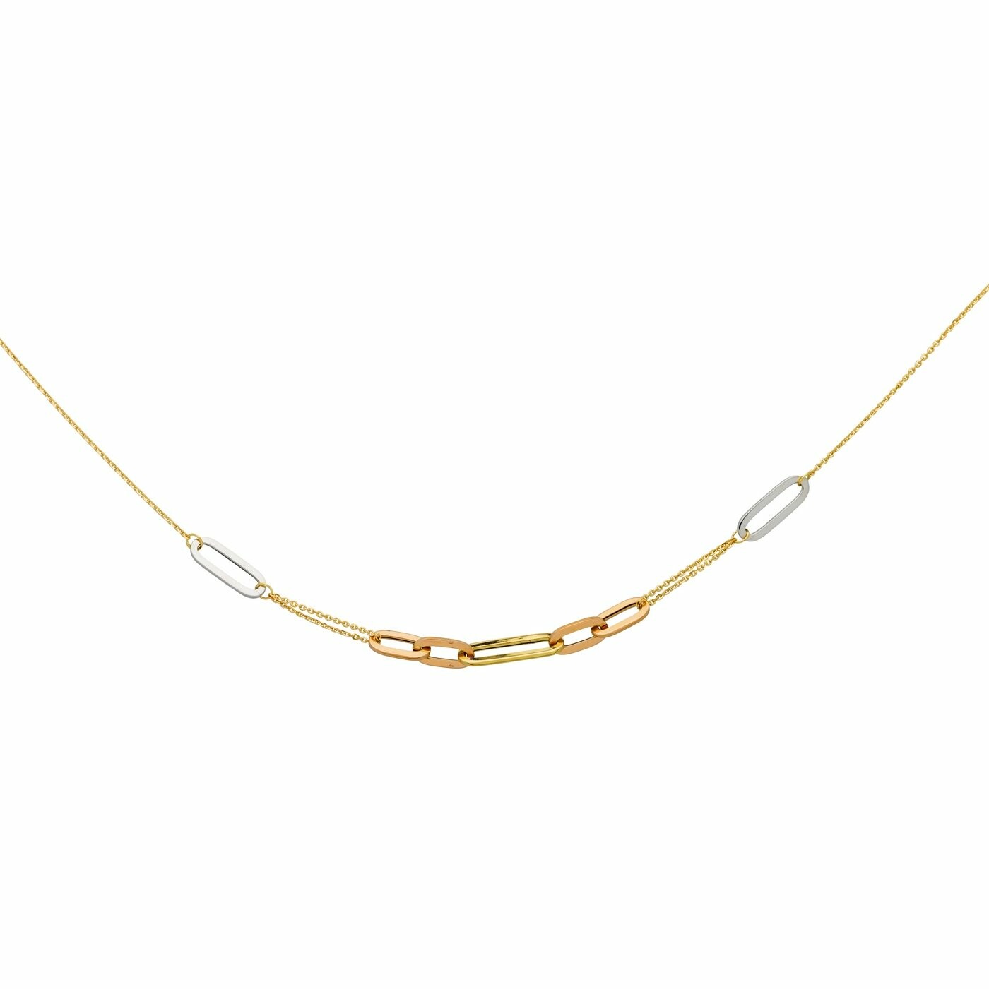 Achat Collier en or jaune, or blanc, or rose