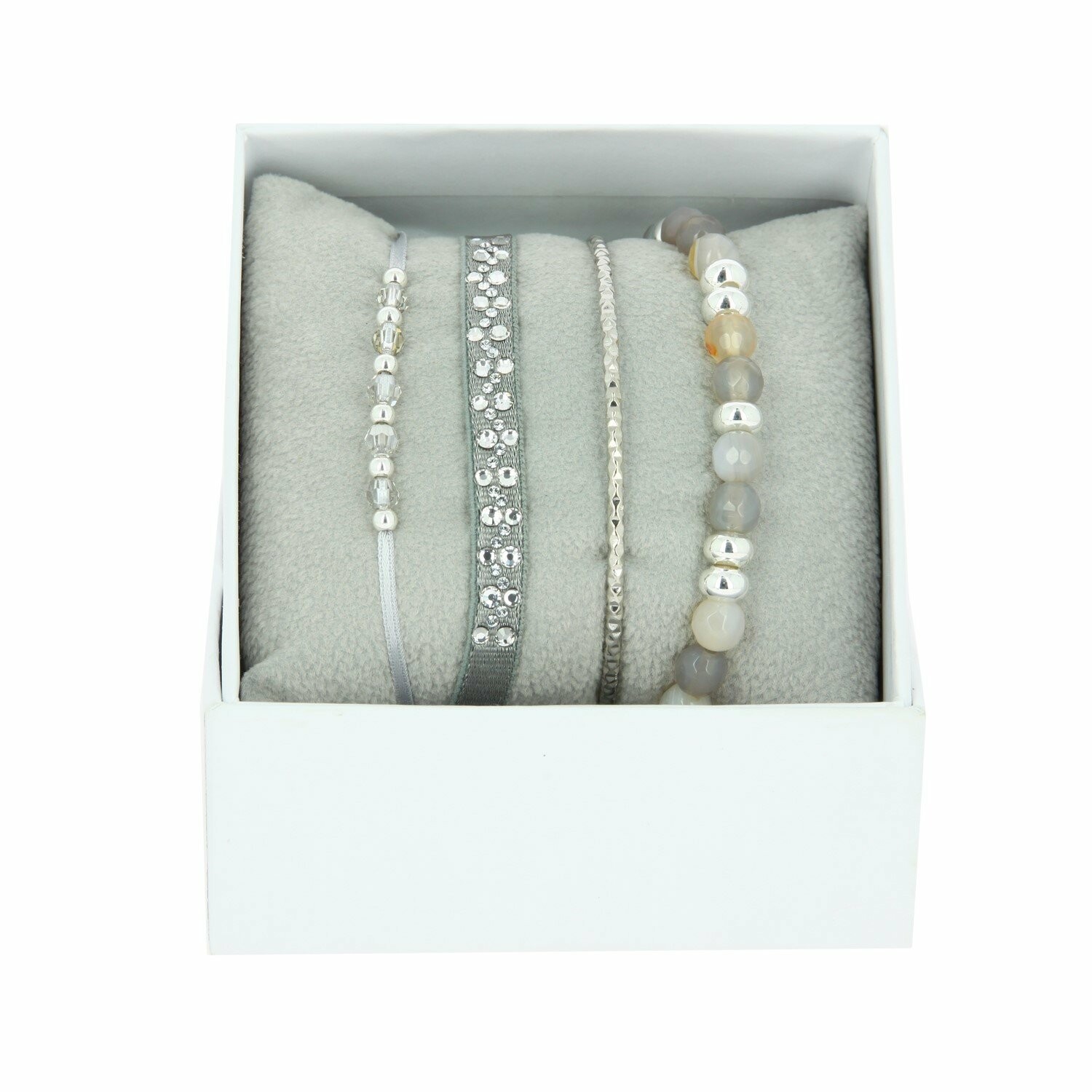 Achat Coffret Les Interchangeables Strass Box Nameless marron, métal argenté