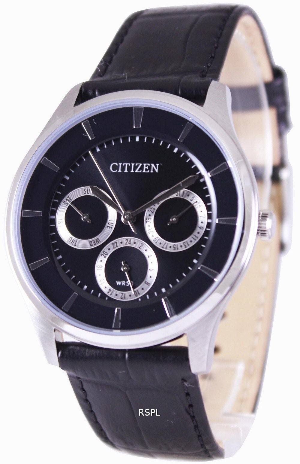 Montre Citizen multifonction Quartz cadran noir AG8351-01F masculine