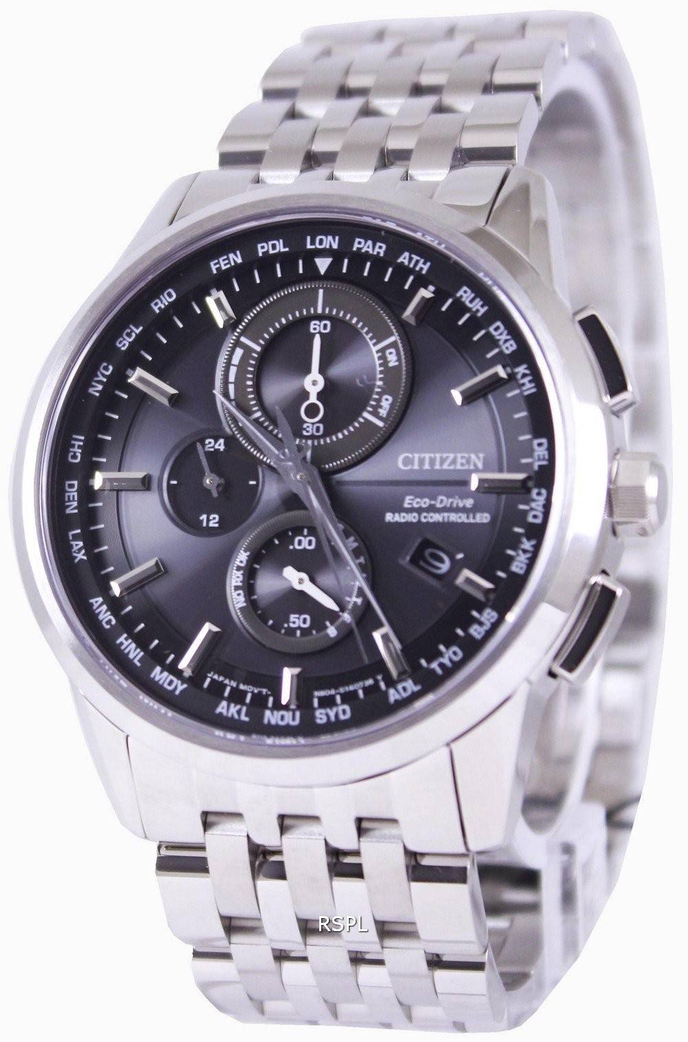 Citizen Eco-Drive Radio Controlled monde temps AT8110-61F montre homme