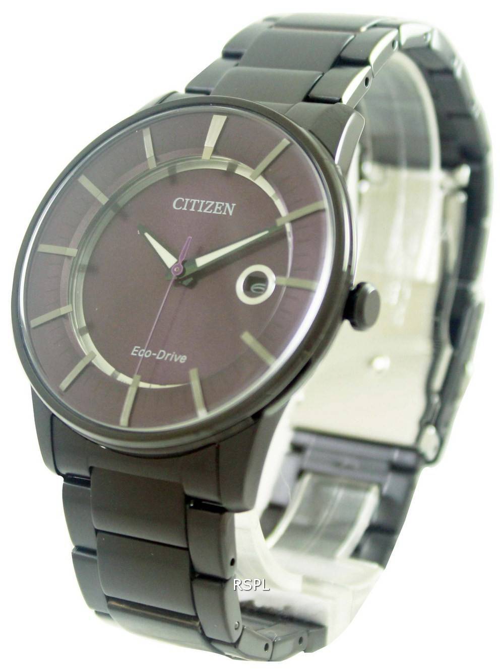 Montre Citizen Eco-Drive violet AW1264-59W hommes cadran